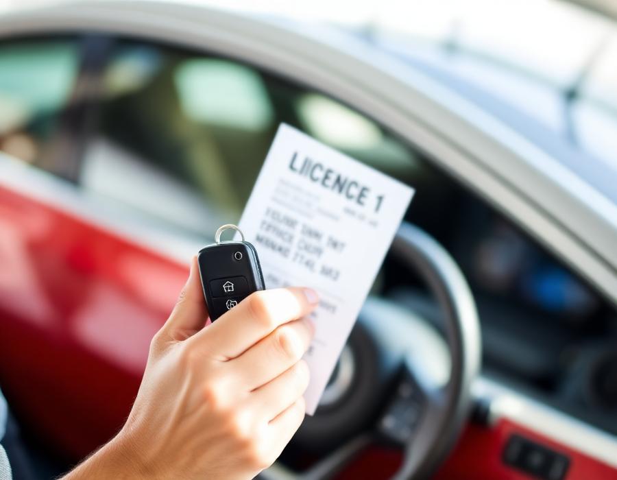Cursant AutoTosa cu permisul categoria B și cheia mașinii